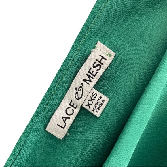 ModCloth Lace & Mesh Brand As Ruffles Ripple Maxi Dress Size XXS NWOT - Picture 11 of 12